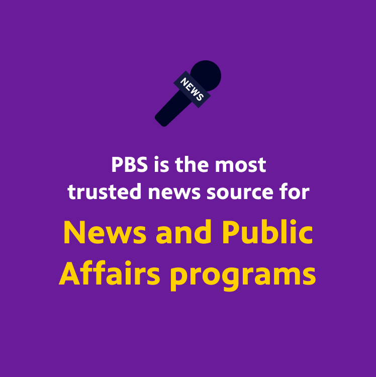 PBS is the Most Trusted Source for News and Public Affairs